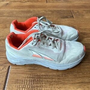 Altra Rivera Road Running Shoes Foot Shape Zero Drop Gray Orange Womens Size 7